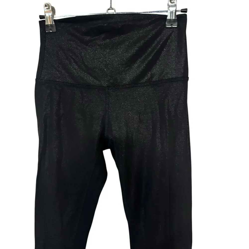 Lululemon Align High-Rise Pant ShineRadiate Foil Print Black Shimmer Leggings 4